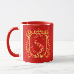 Antique ornamental monogram - Capital S Mugg