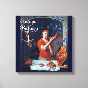 ANTIQUE OVEN BAKER,BAKERY BREAD SHOP CANVASTRYCK