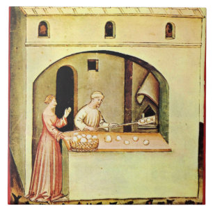 ANTIQUE OVEN BAKER,BAKERY BREAD SHOP KAKELPLATTA