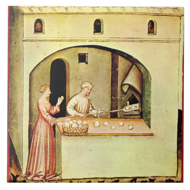 ANTIQUE OVEN BAKER,BAKERY BREAD SHOP KAKELPLATTA (Framsidan)