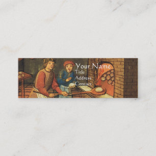 ANTIQUE OVEN BAKER,BAKERY BREAD SHOP MINI VISITKORT