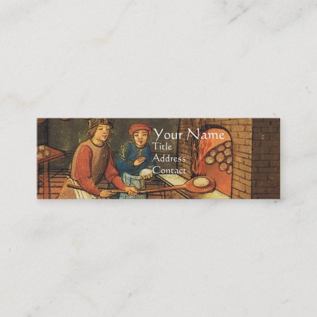 ANTIQUE OVEN BAKER,BAKERY BREAD SHOP MINI VISITKORT (Framsida)