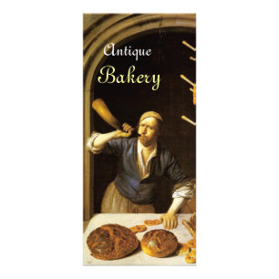 ANTIQUE OVEN BAKER,BAKERY BREAD SHOP REKLAMKORT