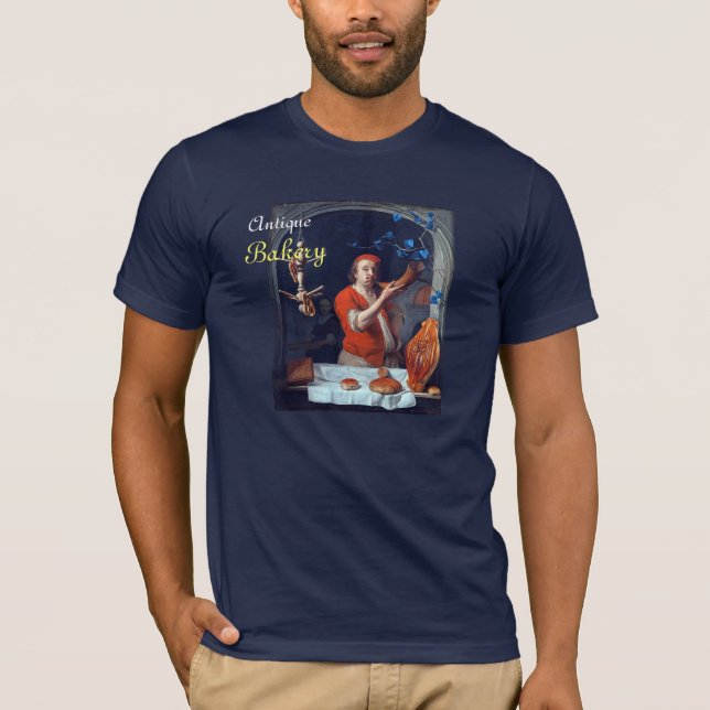 ANTIQUE OVEN BAKER,BAKERY BREAD SHOP T SHIRT (Framsida)