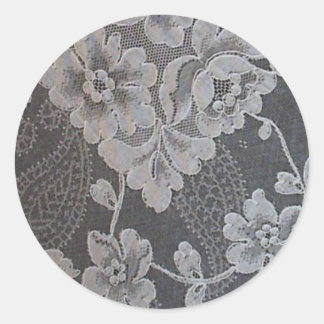 Antique Paisley Alencon Snöre Runt Klistermärke