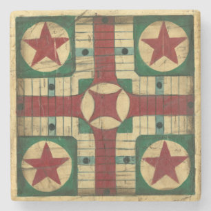 Antique Parcheesi Game Board av Ethan Harper Stenunderlägg