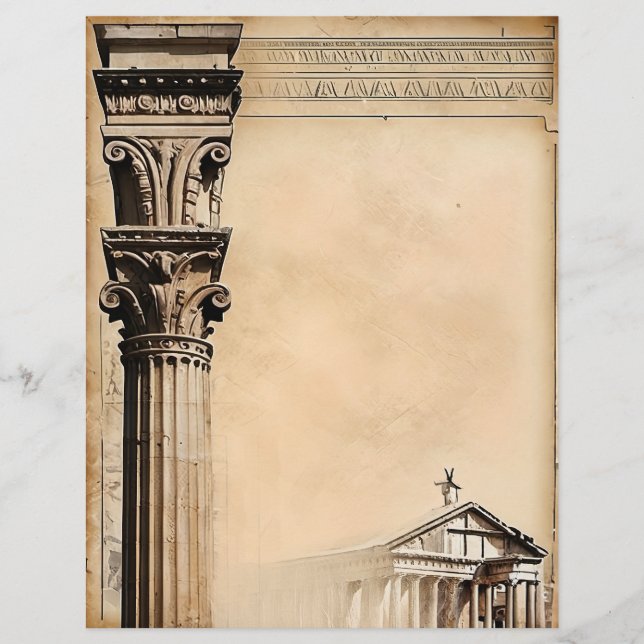 Antique Parchment Classic Roman Architecture (Framsida)