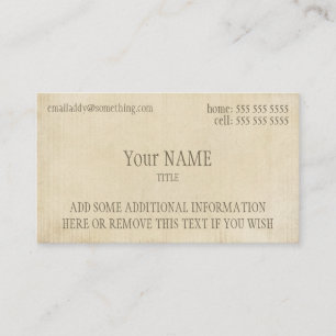 Antique Parchment Visitkort