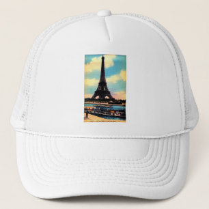 Antique Paris Fransk Chic Eiffel Torn Keps