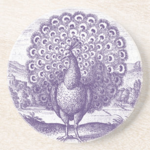 Antique Peacock engrating Underlägg