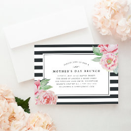 Antique Peony | Brunch-inbjudan till Mors dag Inbjudningar