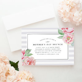 Antique Peony | Brunch-inbjudan till Mors dag Inbjudningar