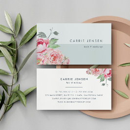 Antique Peony Colorblock Visitkort