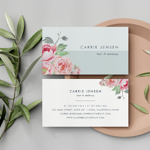 Antique Peony Colorblock Visitkort