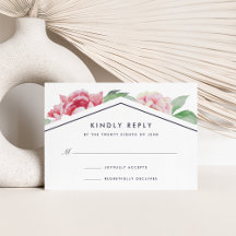 Antique Peony OSA kort | Vit
