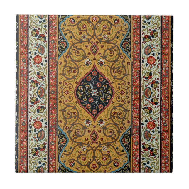Antique Persian Carpet Elegant Design Kakelplatta (Framsidan)