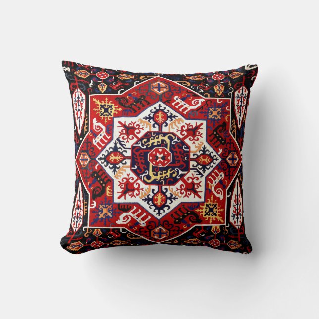 Antique Persian Caucasus Skriv ut Kudde (Framsida)