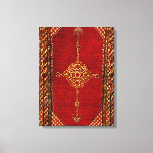 Antique Persian matta - fet mönster Canvastryck (Framsida)