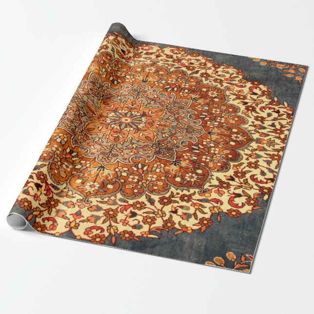 Antique Persian Mönster look Presentpapper (Utrullad)