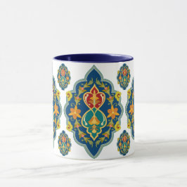 Antique Persian Pattern Look Seven-Tone Coffee Mug Mugg