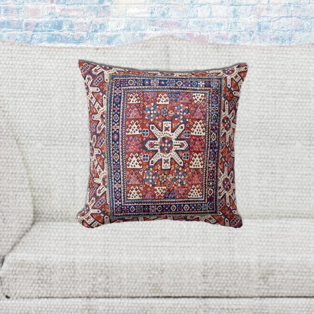 Antique Persian Qashqai Oriental Matta Design Pill Kudde (Skapare uppladdad)
