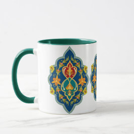 Antique Persian Turkish Pattern 7-Tone V2 Coffee Mugg