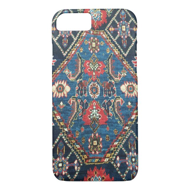 Antique Persian Turkiska Carpet, Blue Case-Mate iPhone Skal (Baksida)