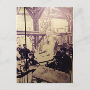 Antique Photo Frihetsgudinnan Factory Vykort
