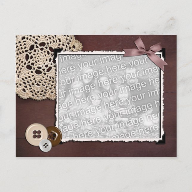 Antique Photo Ram Vykort (Framsida)