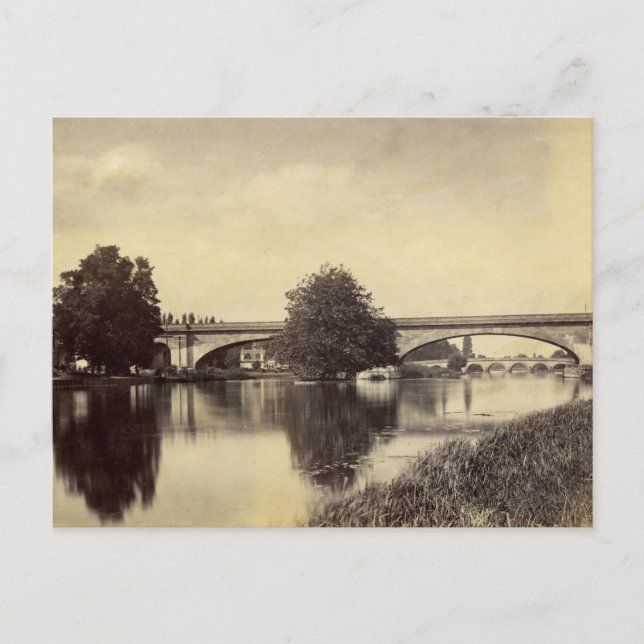 Antique Photograph of Maidenhead Railway Bridge Vykort (Framsida)