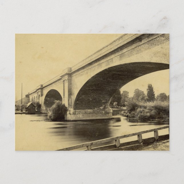Antique Photograph of Maidenhead Railway Bridge Vykort (Framsida)