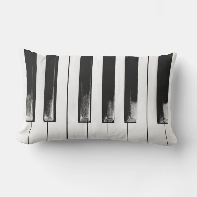 Antique Piano Nycklar Lumbarkudde (Framsida)