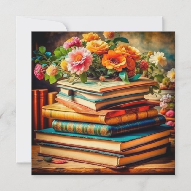 Antique Pile of Vintage Bokar and Flowers (Framsida)