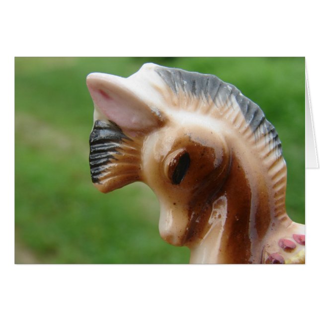 Antique Pony Hälsningskort (Framsidan Horizontal)