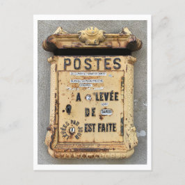 Antique-postlåda i Frankrike Vykort