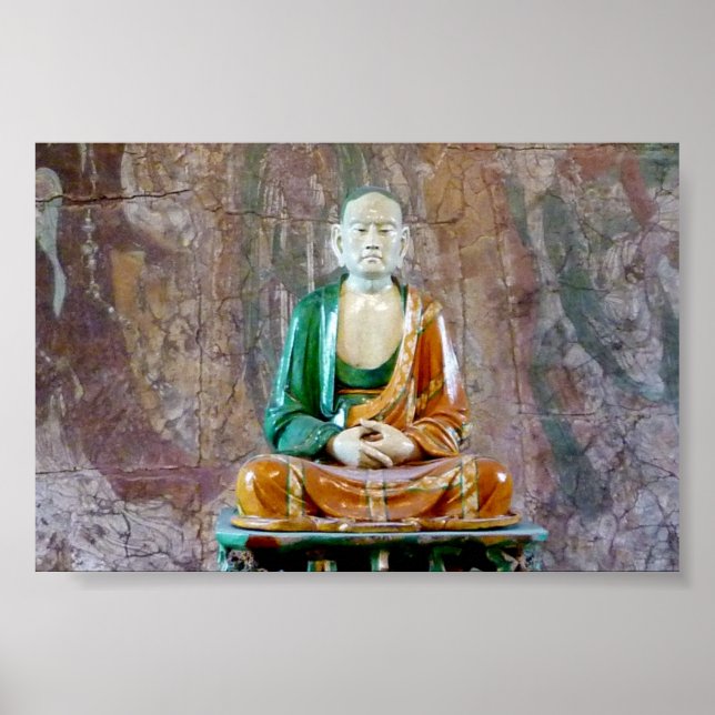 Antique pottery Buddha Poster (Framsidan)
