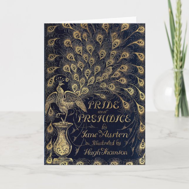 Antique Pride and Prejudice Peacock Edition Cover Kort (Framsida)