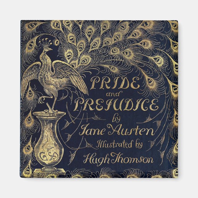 Antique Pride and Prejudice Peacock Edition Cover Magnet (Framsidan)