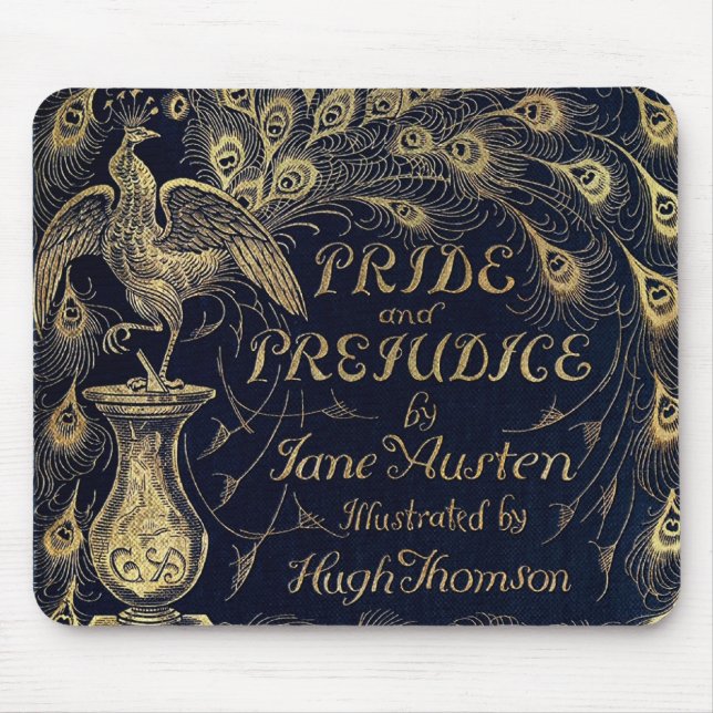 Antique Pride and Prejudice Peacock Edition Cover Musmatta (Framsidan)