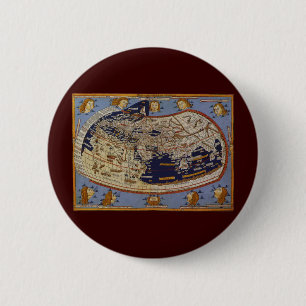 Antique Ptolemaic World Map, Johannes of Arnsheim Knapp