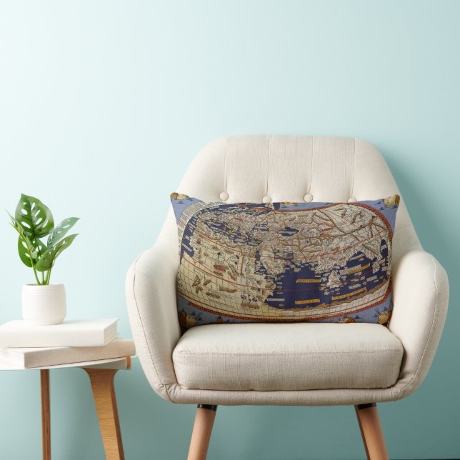 Antique Ptolemaic World Map, Johannes of Arnsheim Lumbarkudde (Stol)