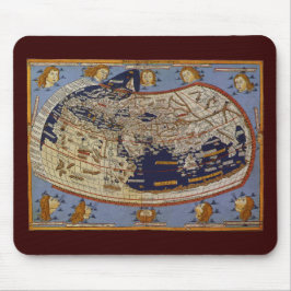 Antique Ptolemaic World Map, Johannes of Arnsheim Musmatta