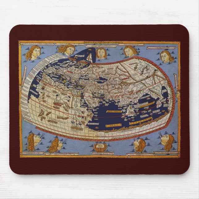 Antique Ptolemaic World Map, Johannes of Arnsheim Musmatta (Framsidan)