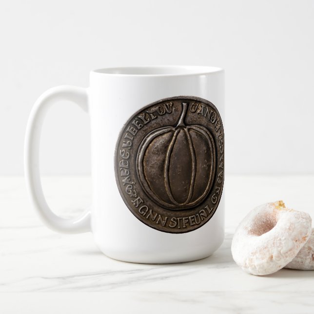 Antique Pumpkin Coin Kaffemugg (Med munk)
