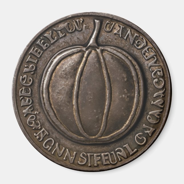 Antique Pumpkin Coin Magnet (Framsidan)