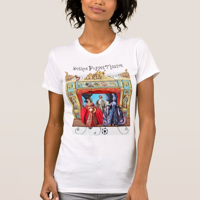 ANTIQUE PUPPET THEATER, PUPPETS I MASQUERADE T SHIRT (Framsida)