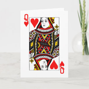 Antique Queen of Heart Kort