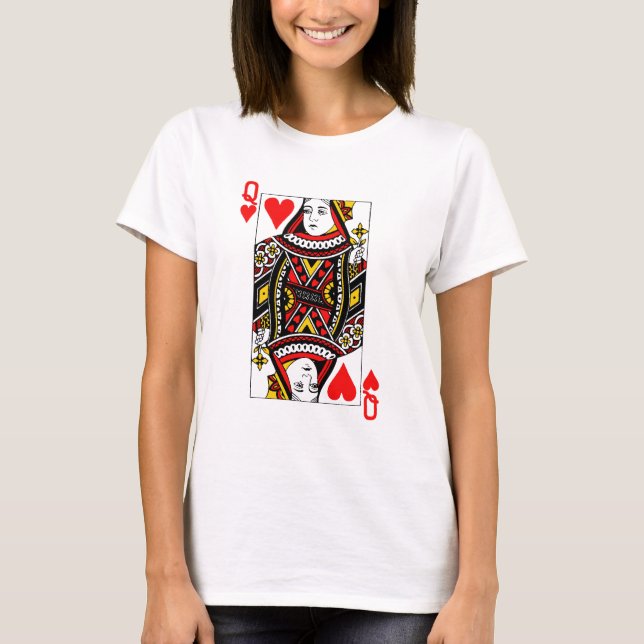 Antique Queen of Hearts T Shirt (Framsida)