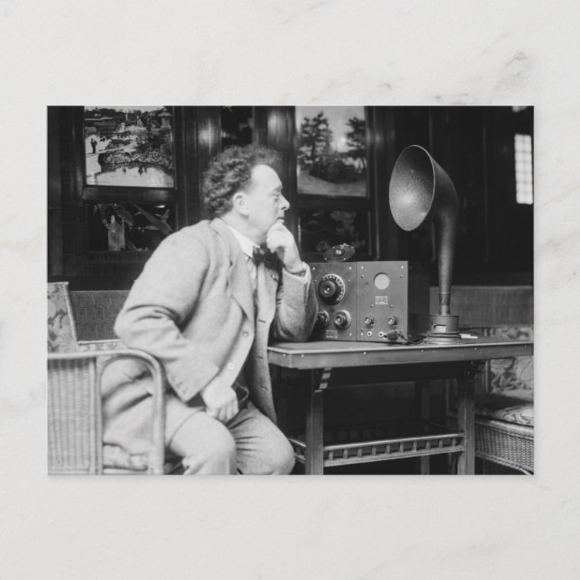 Antique Radio, tidigt 1900-talet Vykort (Framsida)