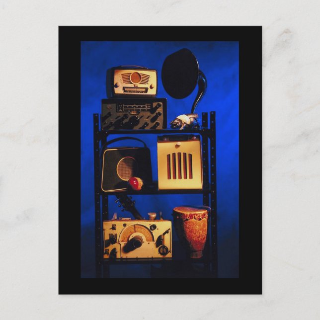 Antique Radio Vykort (Framsida)